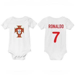 Ronaldo Newborn Baby Onesie Soccer Kids Infant Jersey Football Outfit Boys Girls